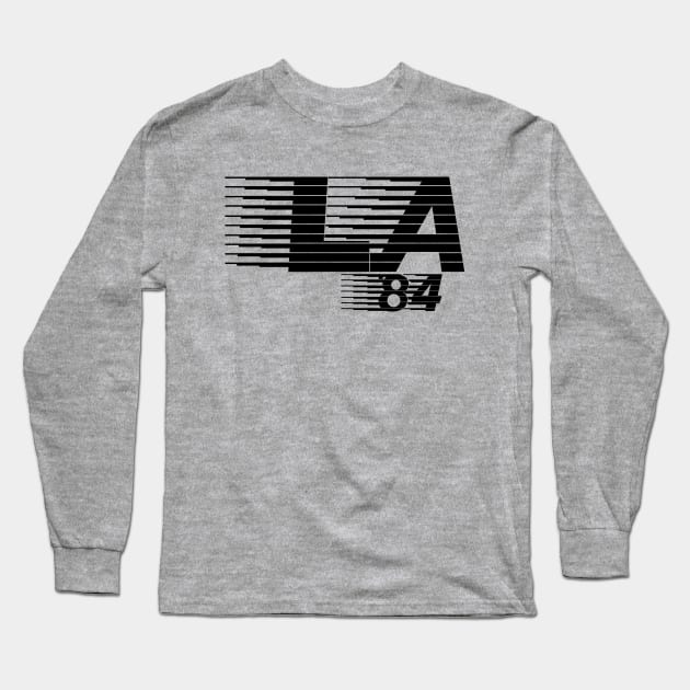 LA '84 Olypmics Figure 8 T Long Sleeve T-Shirt by Maiden Names